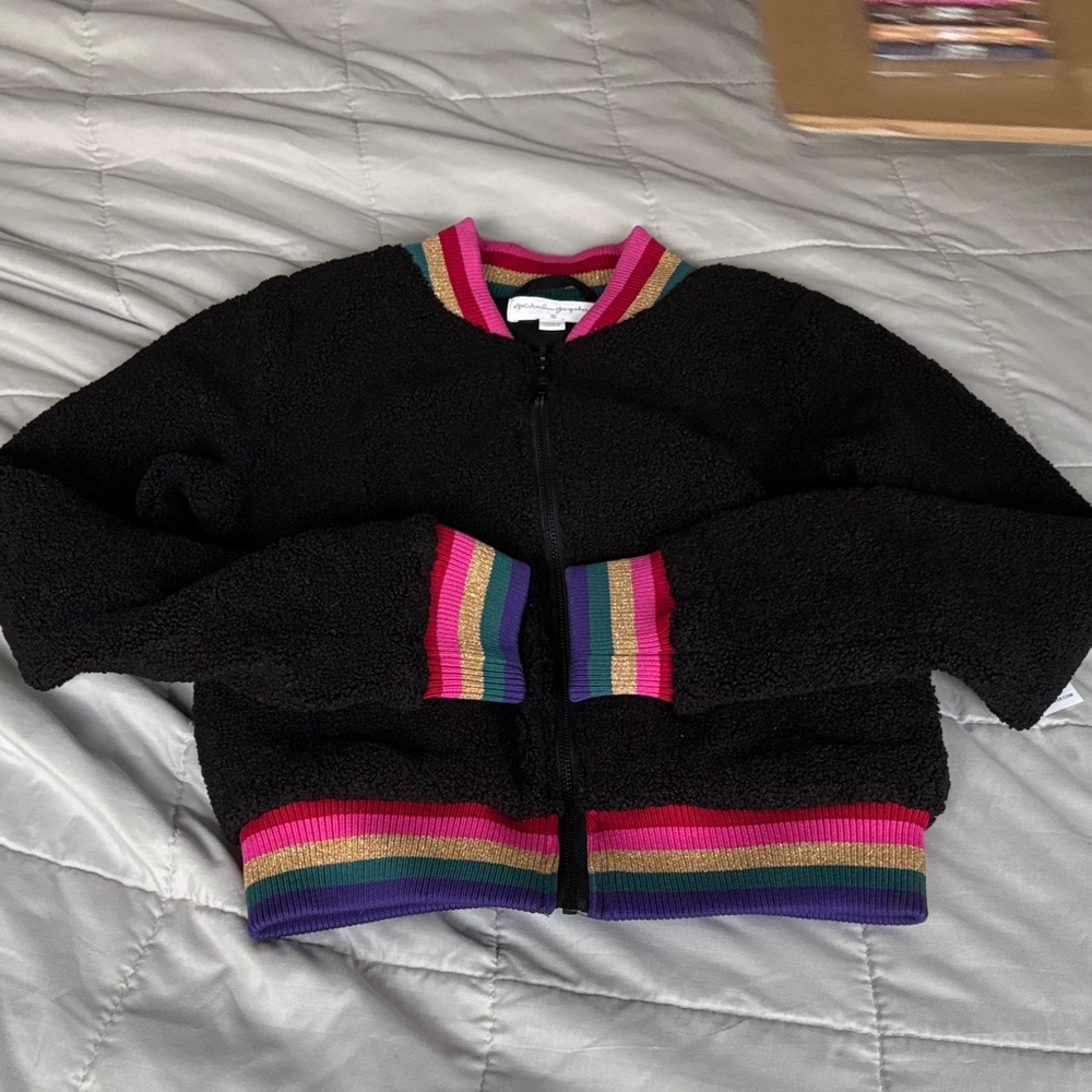 Spiritual Gangster Black Fleece with Colorful Trim